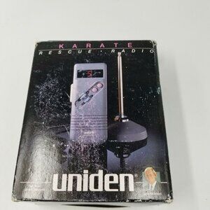 Vintage 1987 Uniden Karate CB Emergency Rescue Radio 40 Channel Bag New in Box